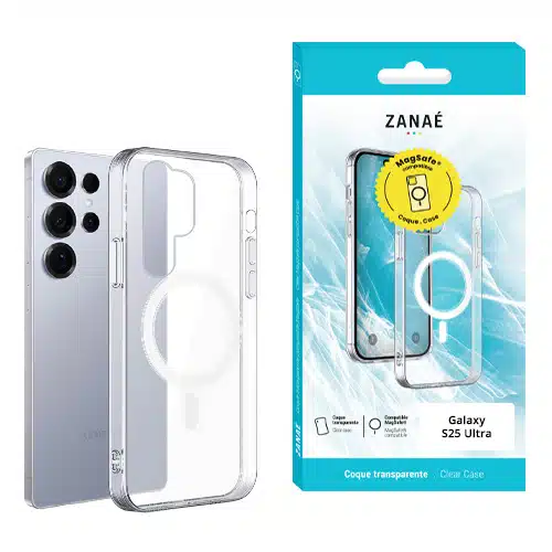 Zanaé - Backcover - Geschikt voor Samsung S26 Ultra - Magsafe - Transparant - Wit - Afbeelding 3