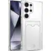 Cityhoesje-S26 Ultra-Backcover met pashouder- Transparant-1-Cityhoesje.nl