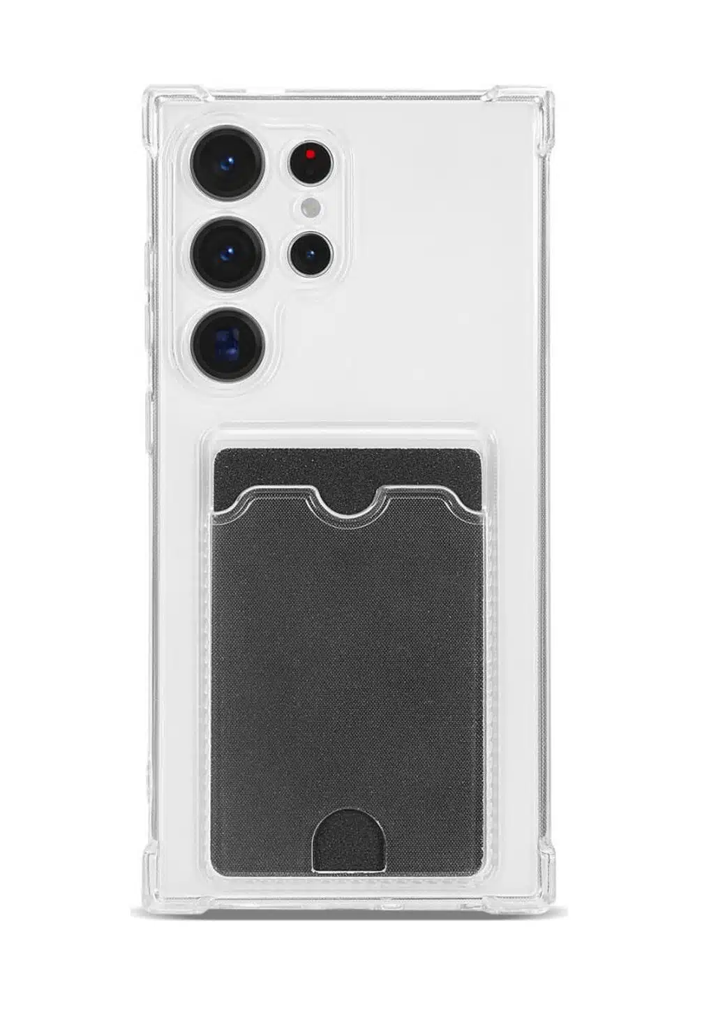 Cityhoesje-S26 Ultra-Backcover met pashouder- Transparant-2-Cityhoesje.nl