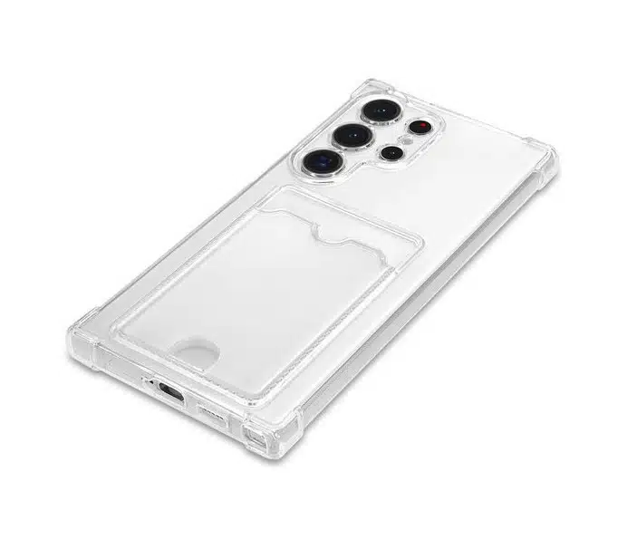 Cityhoesje-S26 Ultra-Backcover met pashouder- Transparant-3-Cityhoesje.nl