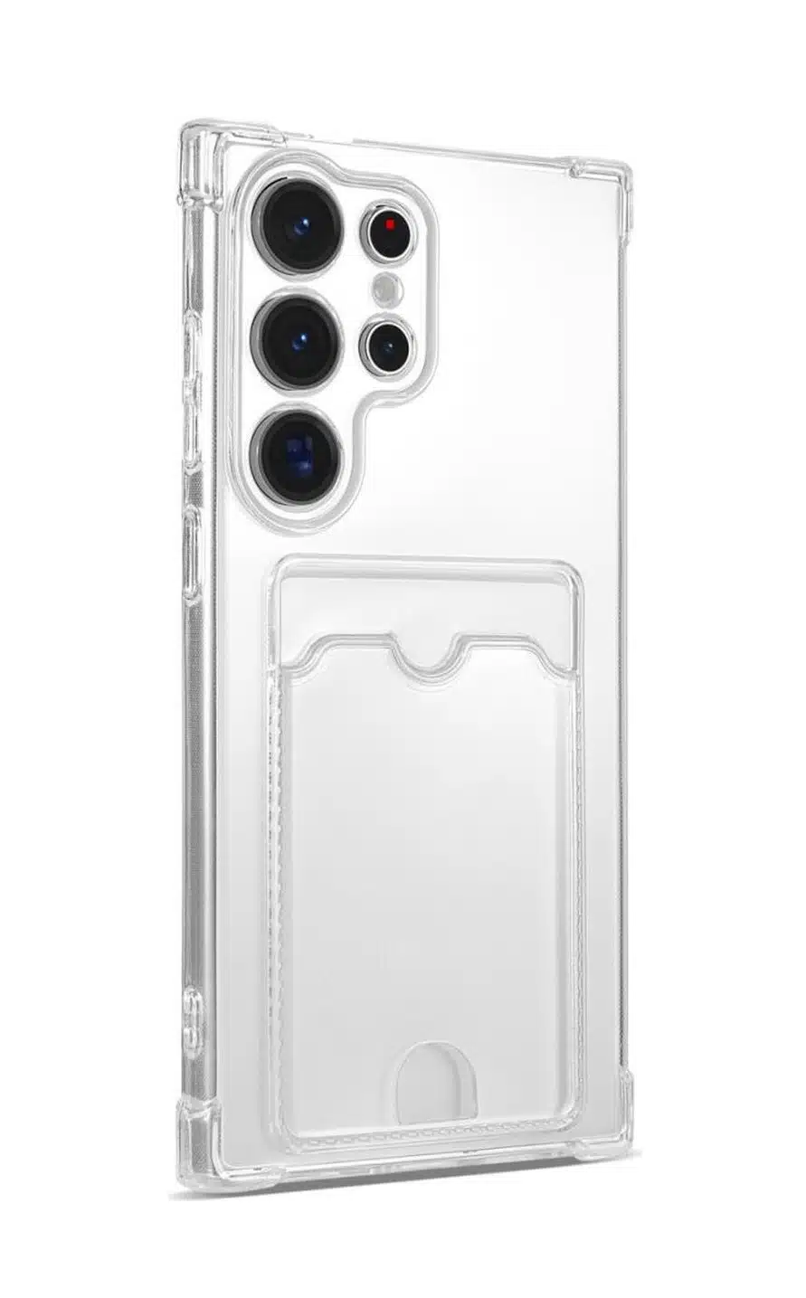 Cityhoesje-S26 Ultra-Backcover met pashouder- Transparant-4-Cityhoesje.nl