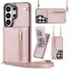 Solidenz Fashion Portemonnee hoesje met koord Samsung Galaxy S26 Ultra – Roségoud - Thumbnail Image 1
