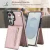 Solidenz Fashion Portemonnee hoesje met koord Samsung Galaxy S26 Ultra – Roségoud - Thumbnail Image 5