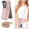 Solidenz Fashion Portemonnee hoesje met koord Samsung Galaxy S26 Ultra – Roségoud - Thumbnail Image 6