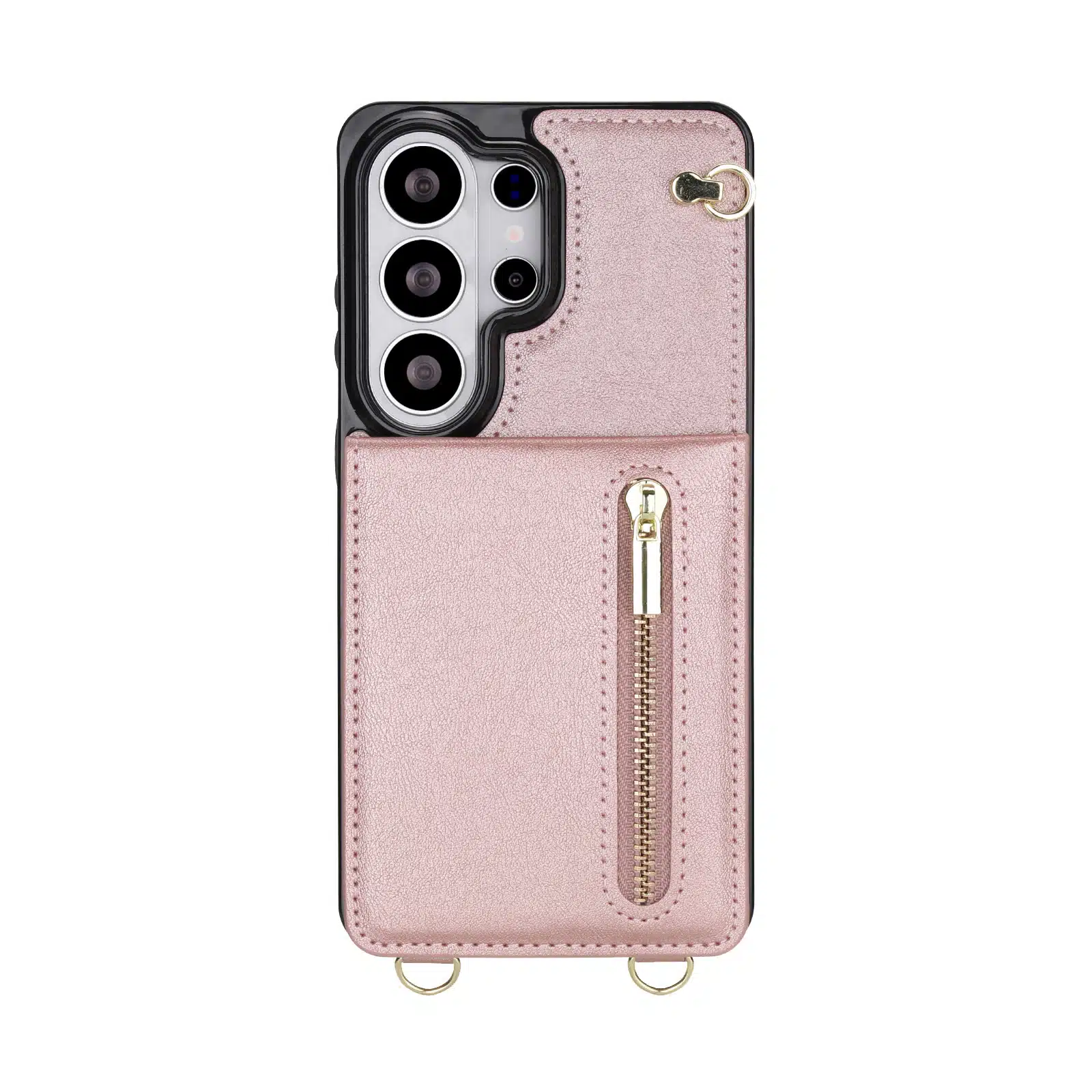 Solidenz Fashion Portemonnee hoesje met koord Samsung Galaxy S26 Ultra – Roségoud - Afbeelding 2