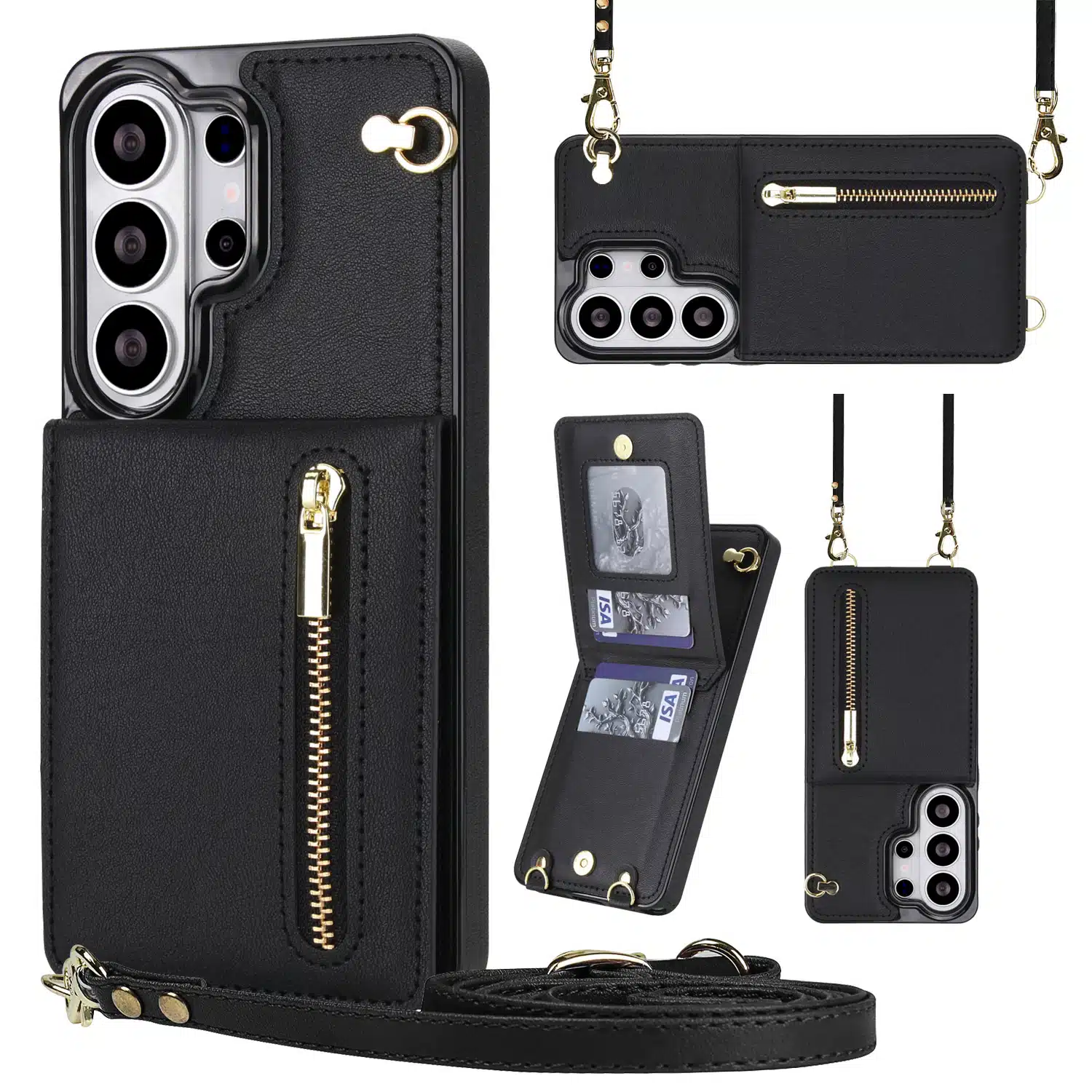 Solidenz-Fashion-Portemonnee-hoesje-met-koord-Samsung-Galaxy-S26-Ultra-–-Zwart-1