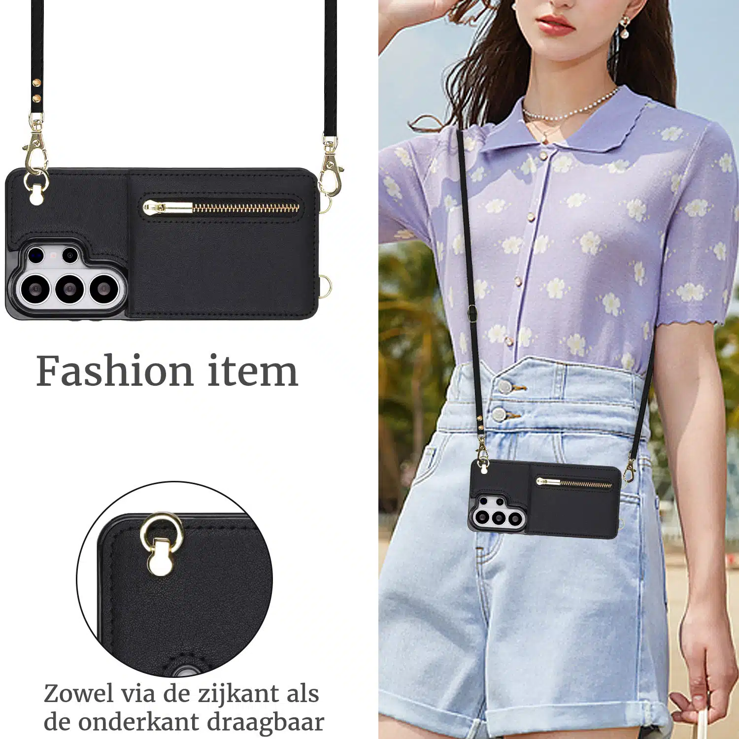 Solidenz-Fashion-Portemonnee-hoesje-met-koord-Samsung-Galaxy-S26-Ultra-–-Zwart-3