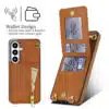 Solidenz Fashion Portemonnee hoesje met koord Samsung Galaxy S26 – Bruin - Thumbnail Image 2