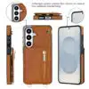 Solidenz Fashion Portemonnee hoesje met koord Samsung Galaxy S26 – Bruin - Thumbnail Image 4