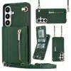 Solidenz Fashion Portemonnee hoesje met koord Samsung Galaxy S26 – Groen - Thumbnail Image 1