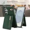 Solidenz Fashion Portemonnee hoesje met koord Samsung Galaxy S26 – Groen - Thumbnail Image 5