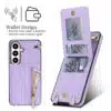Solidenz Fashion Portemonnee hoesje met koord Samsung Galaxy S26 – Paars - Thumbnail Image 2