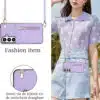 Solidenz Fashion Portemonnee hoesje met koord Samsung Galaxy S26 – Paars - Thumbnail Image 3