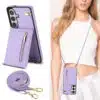 Solidenz Fashion Portemonnee hoesje met koord Samsung Galaxy S26 – Paars - Thumbnail Image 6