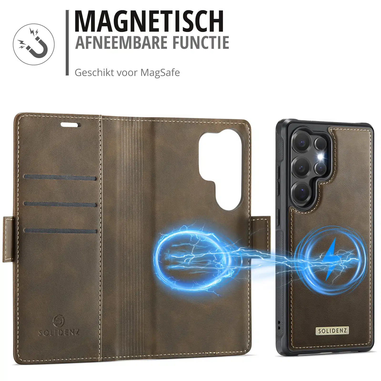 Solidenz-2-in-1-MagSafe-Wallet-Case-voor-Samsung-Galaxy-S26-Ultra-Bruin-7