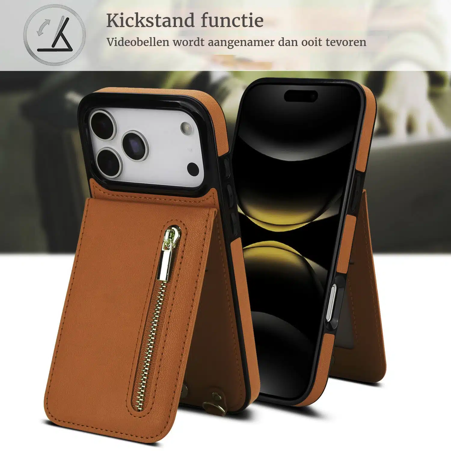 Solidenz-Fashion-Portemonnee-hoesje-met-koord-iPhone-17-Pro-Max-Bruin-4