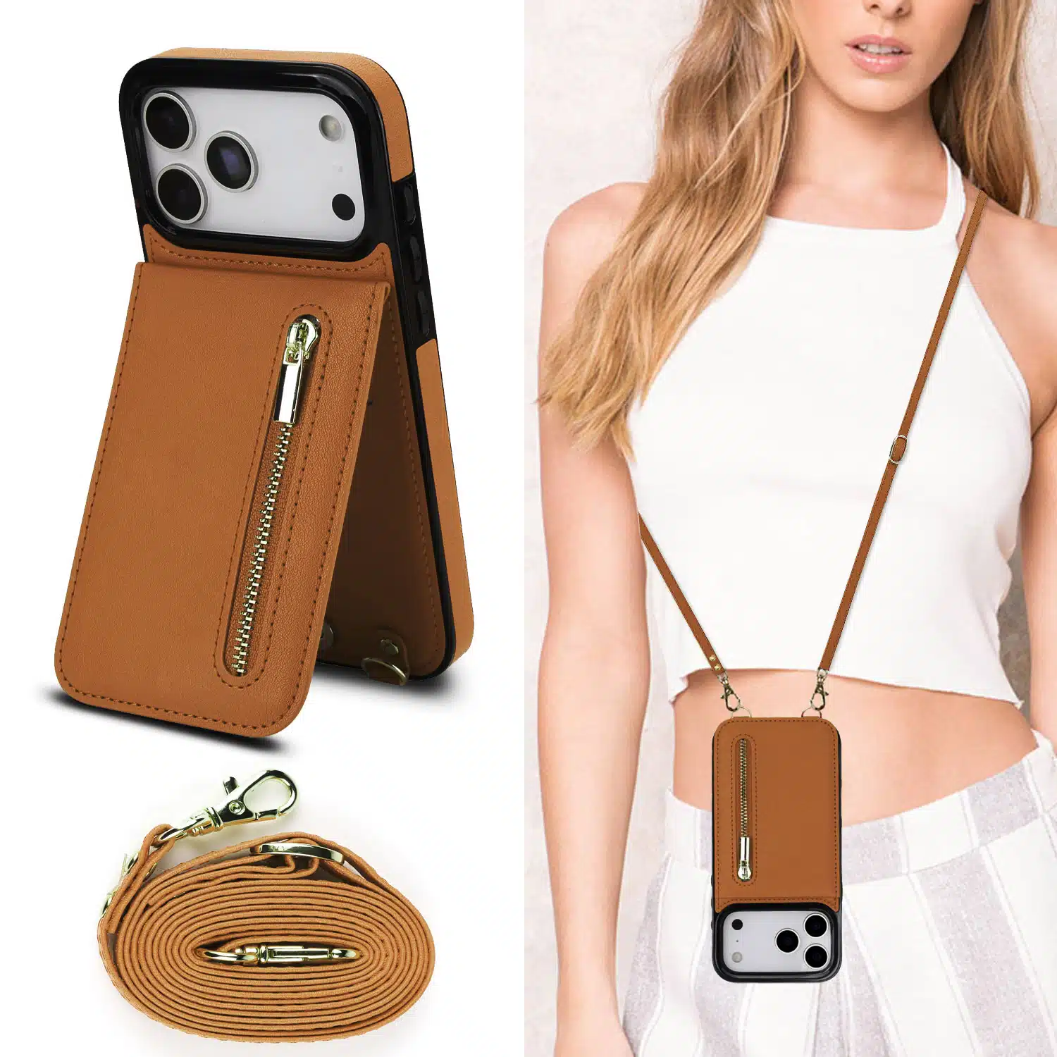 Solidenz-Fashion-Portemonnee-hoesje-met-koord-iPhone-17-Pro-Max-Bruin-5