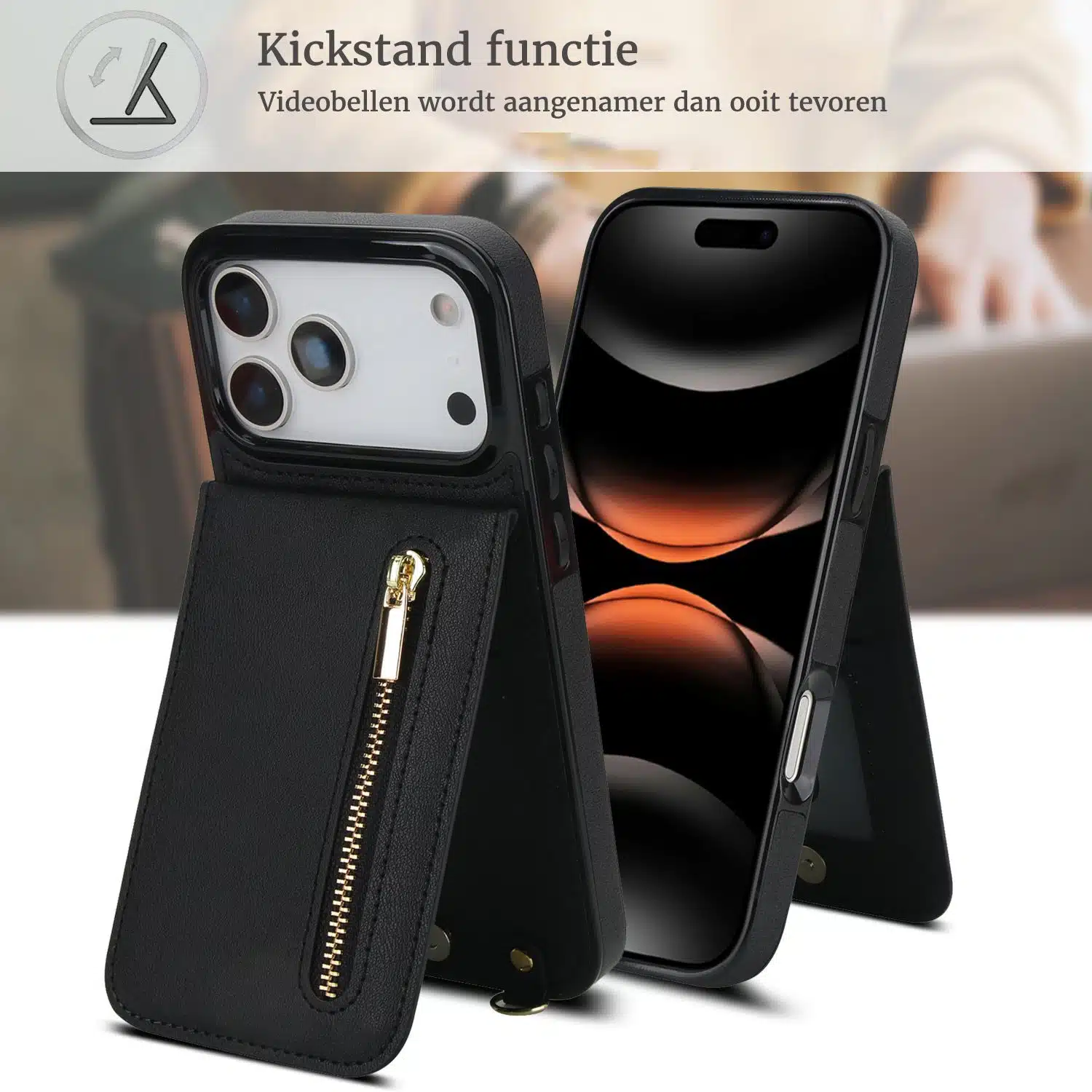 Solidenz-Fashion-Portemonnee-hoesje-met-koord-iPhone-17-Pro-Max-Zwart-4
