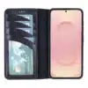 Solidenz Moda Book Samsung Galaxy S26 Ultra echt leren hoesje – Zwart - Thumbnail Image 3