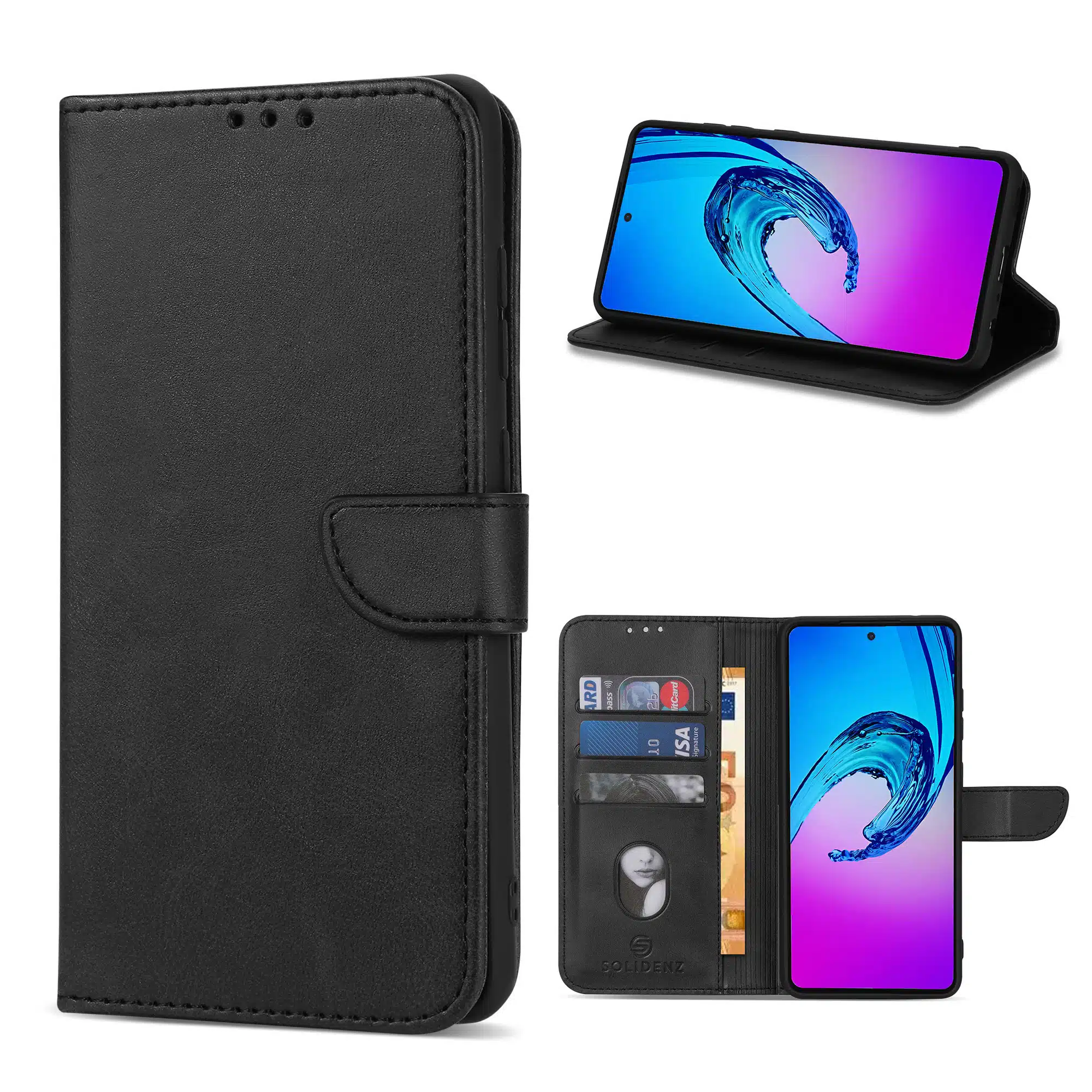 Solidenz-bookcase-Samsung-Galaxy-S26 Ultra-Zwart-1-Cityhoesje.nl