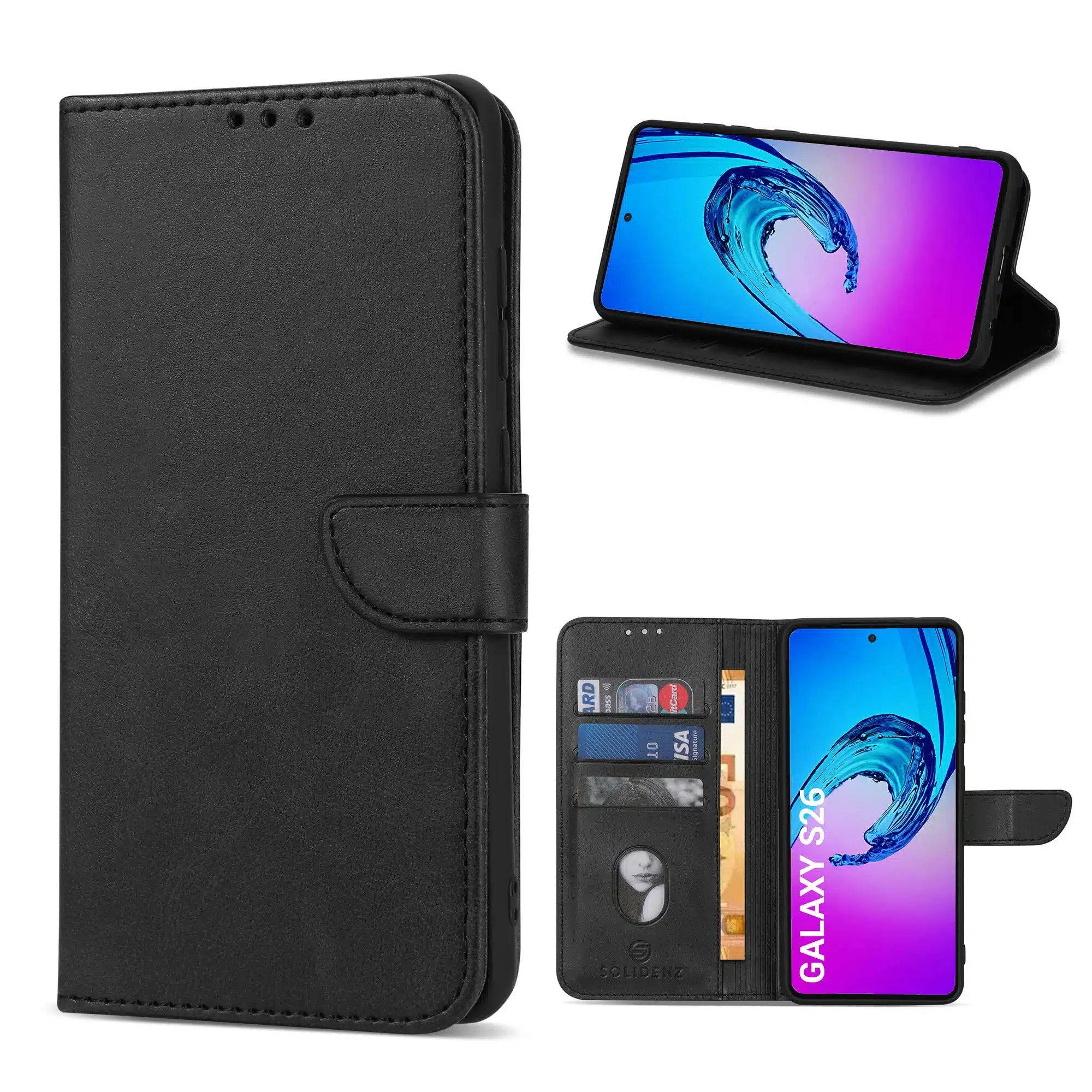 Solidenz-bookcase-Samsung-Galaxy-S26-Zwart-1