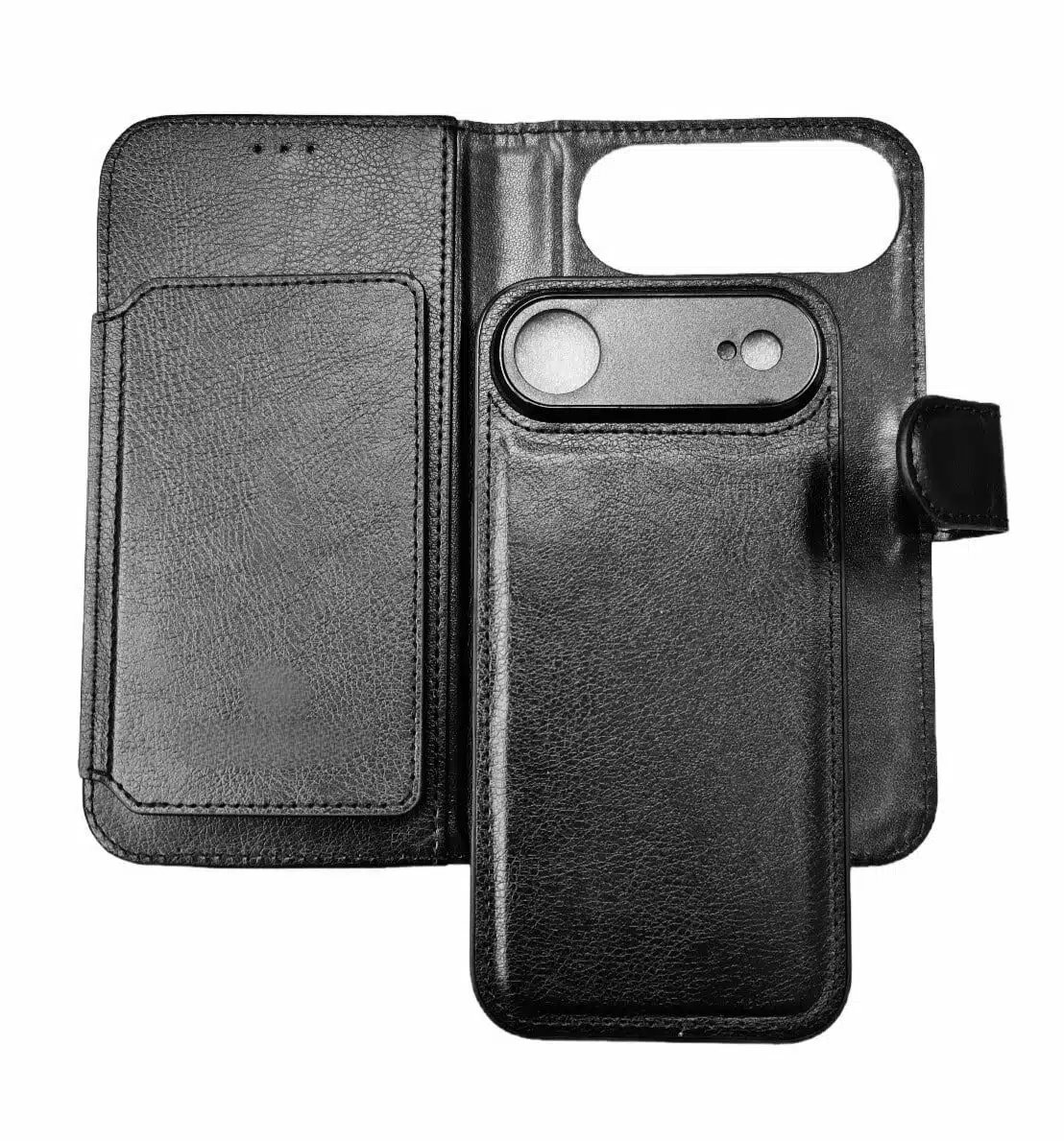 Cityhoesje-Bookcase 2-in-1 met 6 Pasjeshouders-iPhone-17 Air-Zwart - Afbeelding 1