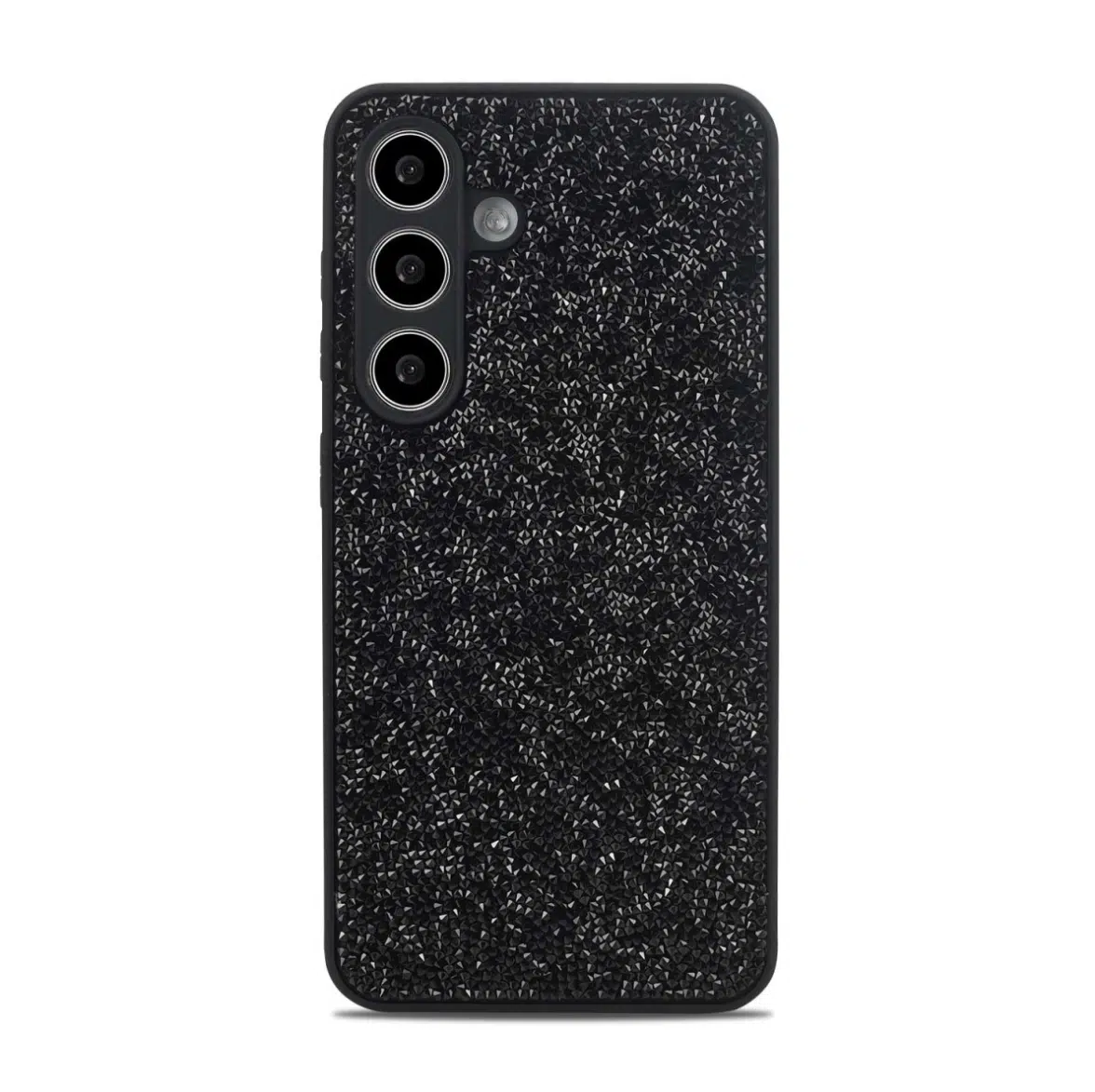 Cityhoesje - Backcover Glitter Hoesje - Geschikt voor Samsung A57 - Zwart - Afbeelding 1