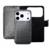 Multiple Pockets Magnetic 2 in 1 Wallet Iphone 17 Pro-Zwart-1-Cityhoesje.nl