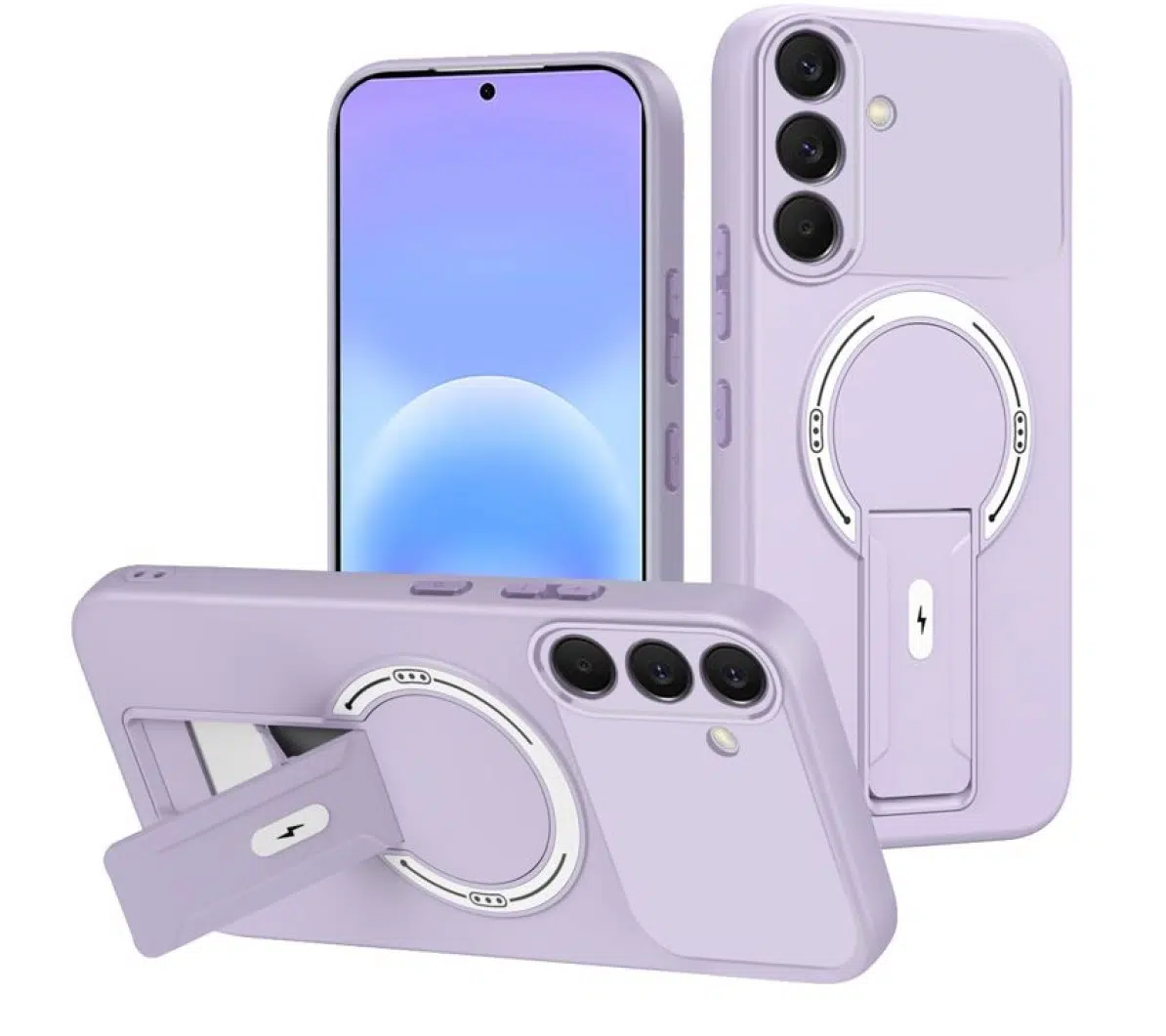 Cityhoesje-Backcover-Geschikt voor Samsung A57-Magnetic-Paars - Afbeelding 1