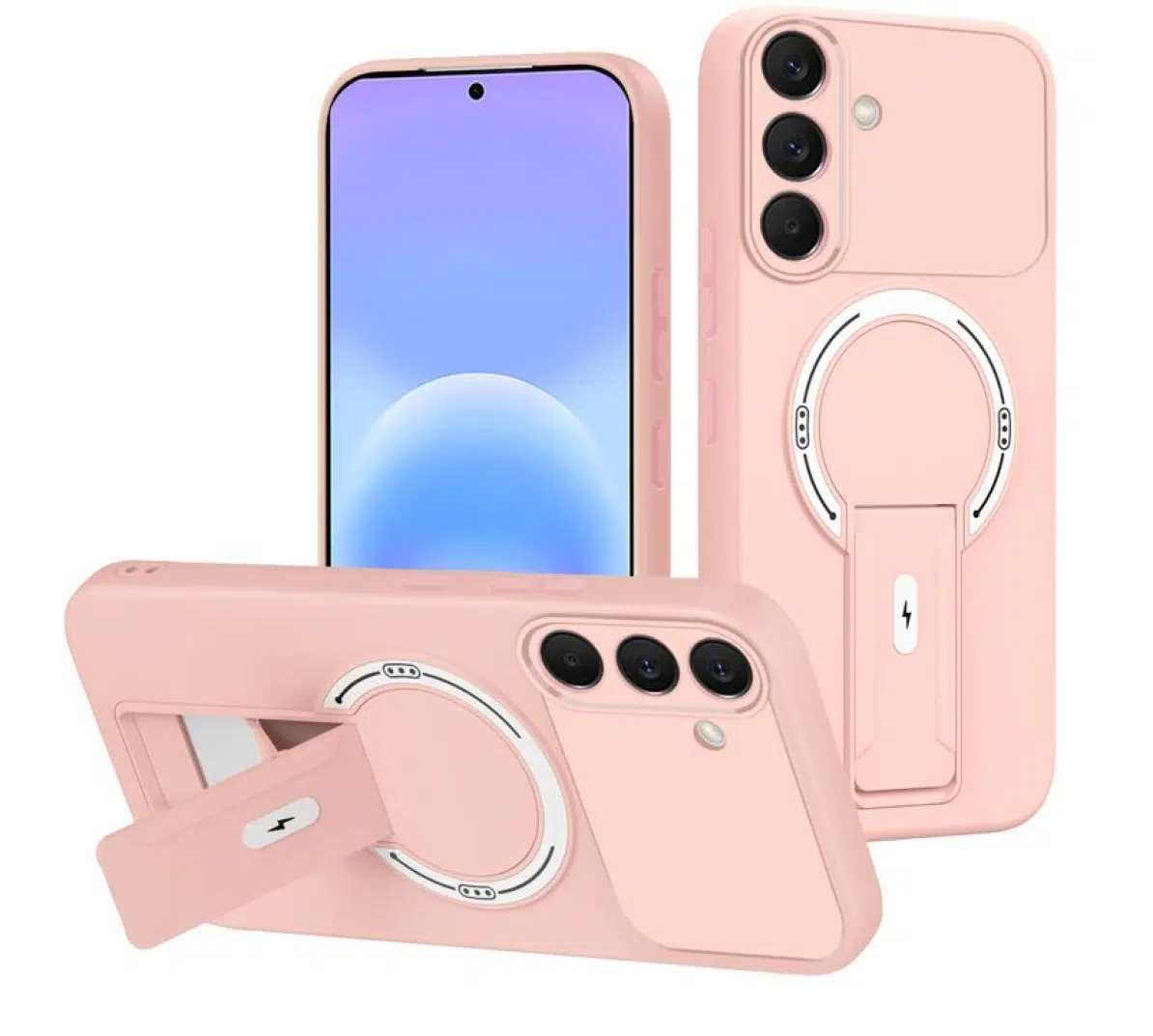 Cityhoesje-Backcover-Geschikt voor Samsung A57-Magnetic-Roze - Afbeelding 1