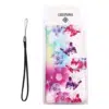 Casemania Samsung A57-37-Bookcase-Bloemen Vlider Roze-4-Cityhoesje.nl