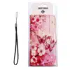 Casemania Samsung A57-37-Bookcase- Print-Bloemen Vlider Rood-4-Cityhoesje.nl