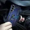 Cityhoesje-Samsung S26-Kickstand Ring Armor-Blauw-2-Cityhoesje.nl