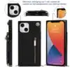 Solidenz Fashion Wallet hoesje met koord iPhone 15 – Zwart - Thumbnail Image 7