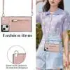 Solidenz Fashion Wallet hoesje met koord iPhone 15 – Roségoud - Thumbnail Image 4