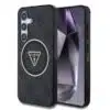 Guess IML 4G Glitter en Triangle Logo met MagSafe Samsung Galaxy S25 – Grijs - Thumbnail Image 1