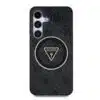Guess IML 4G Glitter en Triangle Logo met MagSafe Samsung Galaxy S25 – Grijs - Thumbnail Image 5