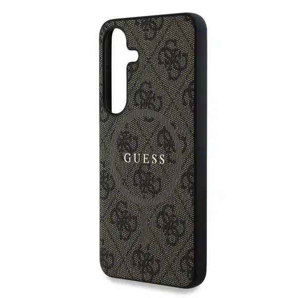 Guess PU Leer 4G Logo met MagSafe Samsung Galaxy S25 – Bruin - Afbeelding 4