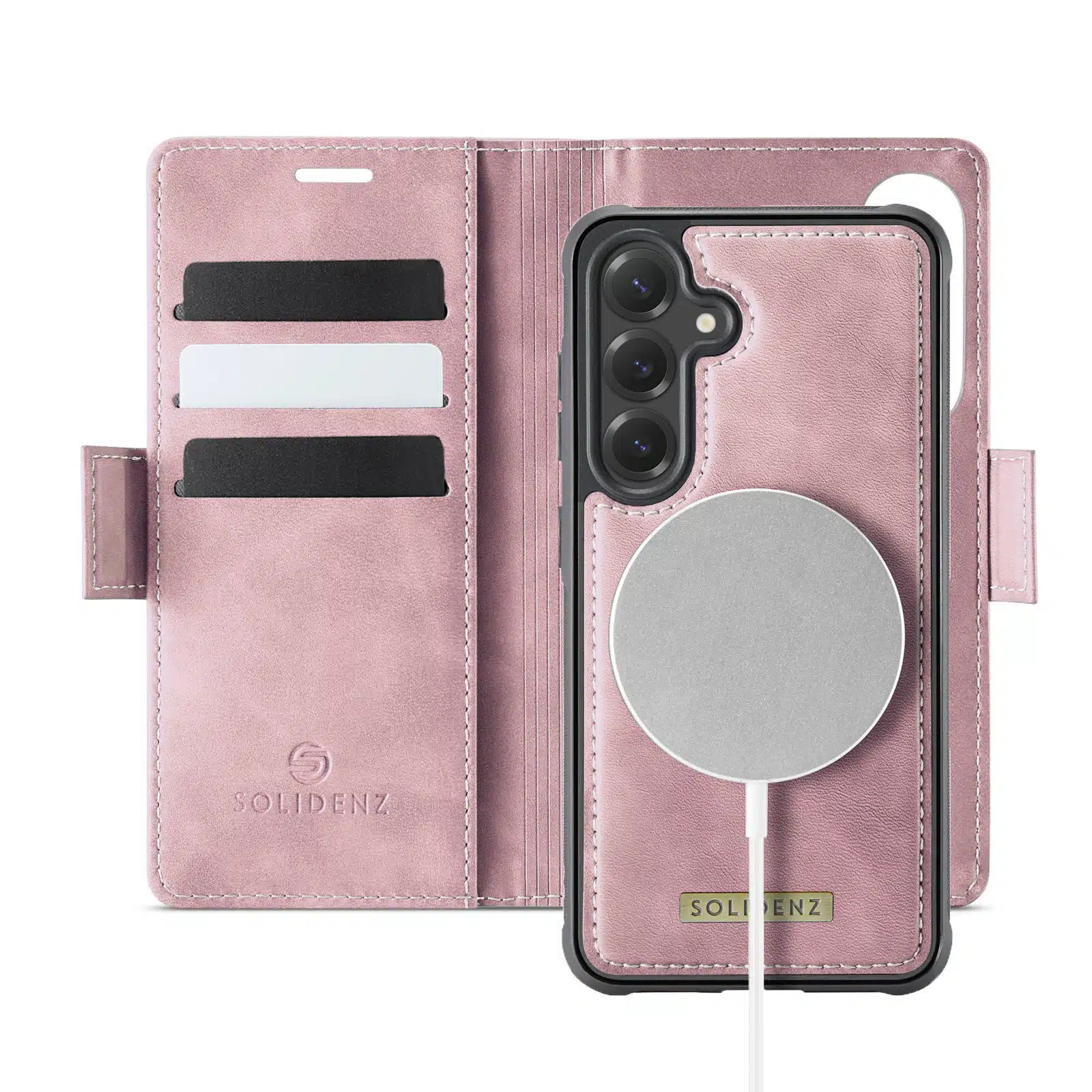 Solidenz 2-in-1 MagSafe Wallet Case voor Samsung Galaxy S26 Plus – Roze - Afbeelding 1