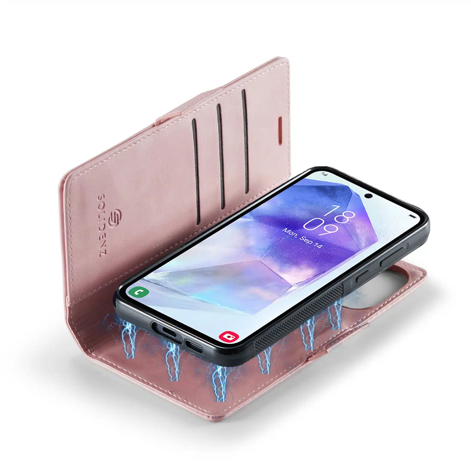 Solidenz 2-in-1 MagSafe Wallet Case voor Samsung Galaxy S26 Plus – Roze - Afbeelding 4