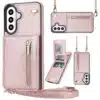 Solidenz Fashion Portemonnee hoesje met koord Samsung Galaxy A57 – Roségoud - Thumbnail Image 1