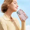 Solidenz Fashion Portemonnee hoesje met koord Samsung Galaxy A57 – Roségoud - Thumbnail Image 5
