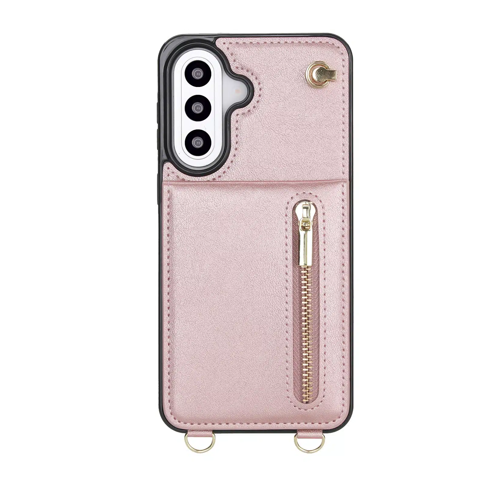 Solidenz Fashion Portemonnee hoesje met koord Samsung Galaxy A57 – Roségoud - Afbeelding 4