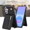 Solidenz Fashion Portemonnee hoesje met koord Samsung Galaxy A57 – Zwart - Thumbnail Image 5