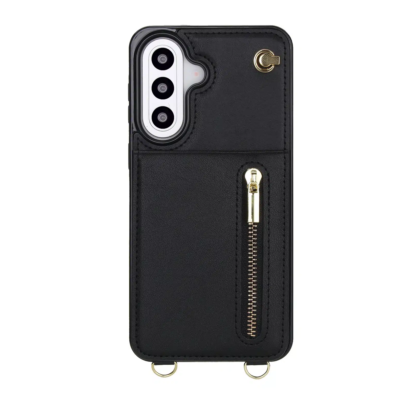Solidenz Fashion Portemonnee hoesje met koord Samsung Galaxy A57 – Zwart - Afbeelding 7