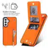 Solidenz Fashion Portemonnee hoesje met koord Samsung Galaxy A57 – Oranje - Thumbnail Image 2
