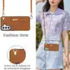 Solidenz Fashion Portemonnee hoesje met koord Samsung Galaxy A57 – Bruin - Thumbnail Image 3