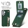Solidenz Fashion Portemonnee hoesje met koord Samsung Galaxy A57 – Groen - Thumbnail Image 2