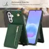 Solidenz Fashion Portemonnee hoesje met koord Samsung Galaxy A57 – Groen - Thumbnail Image 5