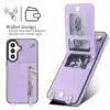 Solidenz Fashion Portemonnee hoesje met koord Samsung Galaxy A57 – Paars - Thumbnail Image 2